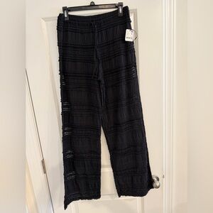 Free People Charcoal Textured Pants